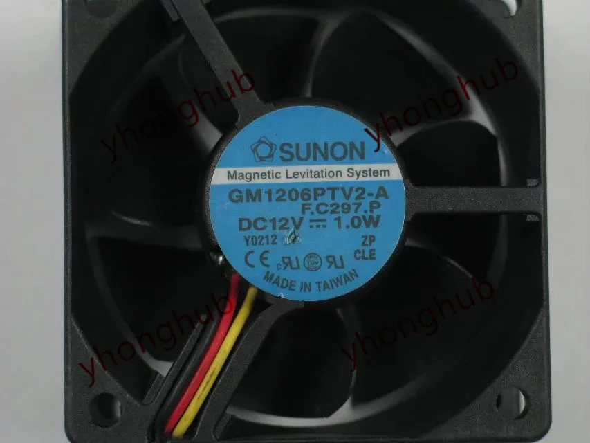 SUNON GM1206PTV2-A F. C297.P DC 12 В 1,0 Вт 60x60x25 мм Сервер площади вентилятора