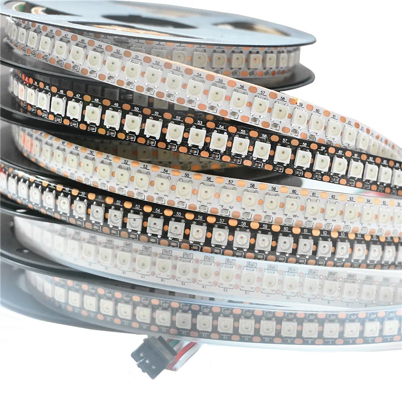 

LED Strip light WS2812B ws2812 12mm 144Pixel/m Programmable Individual Addressable SMD 5050 RGB Dream Color lamp IP30 IP65 IP67