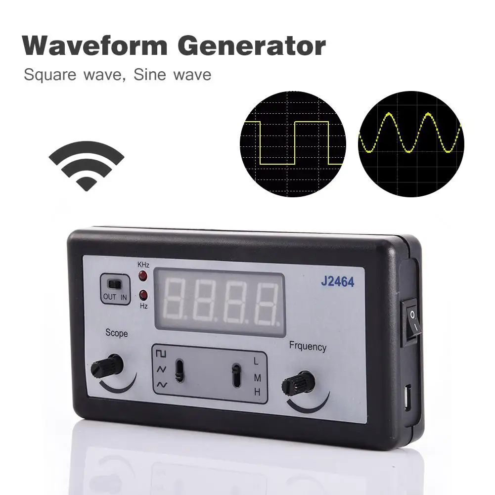 

High Precision Signal Generator 4 Digital Tubes Function Generator Frequency Meter Arbitrary Waveform WG100