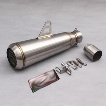 

36-51mm Universal Motorcycle akrapovic yoshimura SC Exhaust System tape Tip Muffler Silencer Pipe Slip On for YAMAHA YZF R6