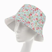 Новинка года, модная Панама с цветочным рисунком, размер 57-59 см, шляпы для рыбалки для женщин, летние кепки для защиты от солнца, 10 моделей, HT51040+ 35