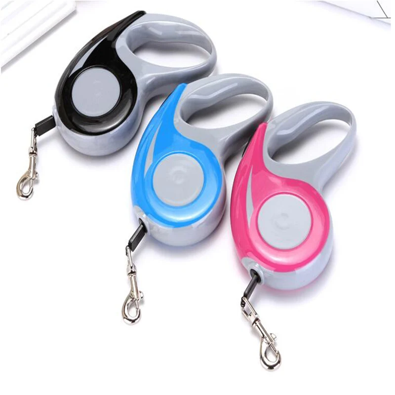 Dog Leash Reflective Automatic Retractable Chain Pet Tractor Can Be To 5 Meters Supplies DL809 | Дом и сад