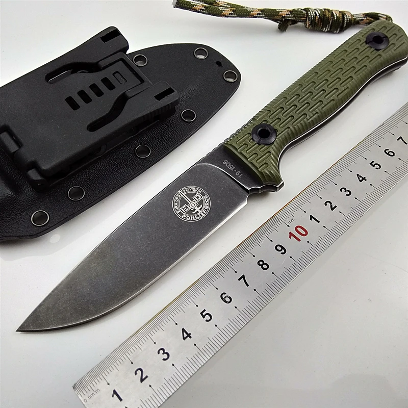 

fixed blade knife hunting knife tactical Niolox blade Survival straight camping knife G10 handle CNC 61HRC outdoor EDC hand tool