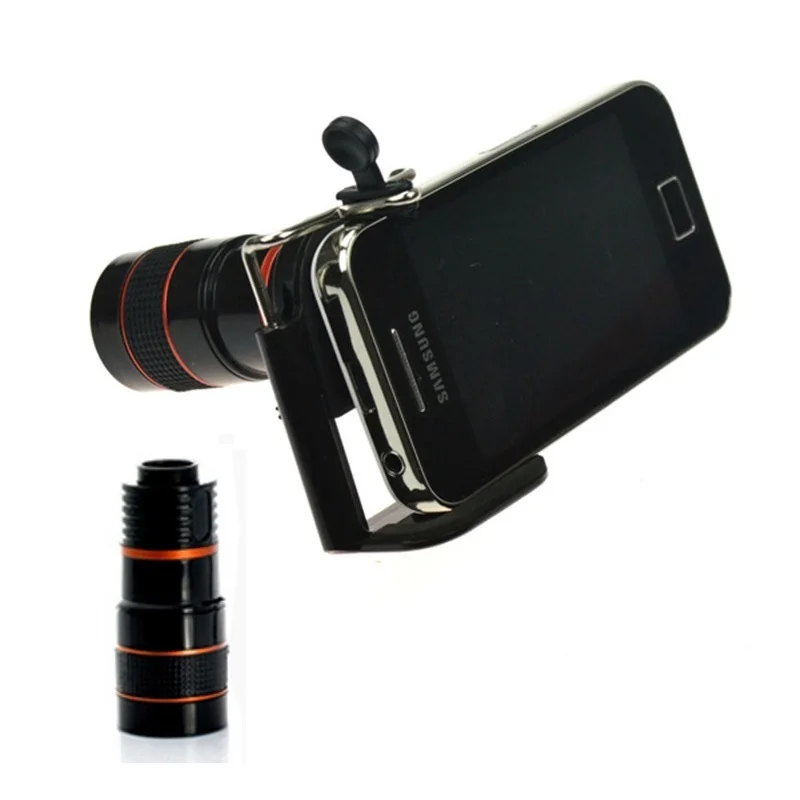 

8X Telescope Zoom Mobile Phone Lens for iPhone Samsung Sony Huawei HTC LG Smartphones Universal Clip Telefon Camera Lens EEMIA