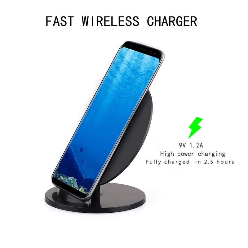 Suntaiho 10W 9V/2A Quick Wireless Charger Qi For iPhone X/8 5W 5V/2A USB upright Wireless Charger For Samsung S8/S7 Charging Suntaiho 10W 9V/2A Quick Wireless Charger Qi For iPhone X/8 5W 5V/2A USB upright Wireless Charger For Samsung S8/S7 Charging
