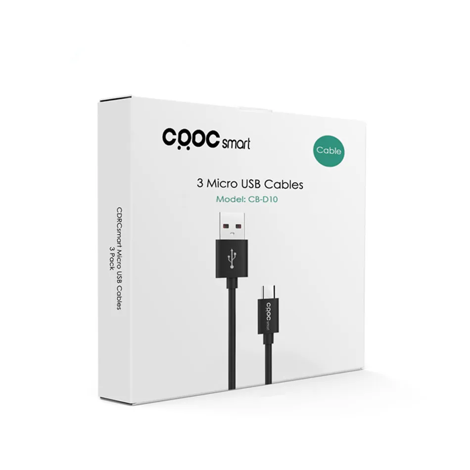 Кабель Micro USB CRDC 3 в упаковке (3x1 2 м) 480 Мбит/с А кабель быстрой зарядки 0/2 0 для Samsung