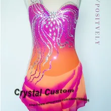 Горячая Распродажа платье для фигурного катания Горячая новинка Брендовое платье для катания на коньках для соревнований по индивидуальному заказу DR3152