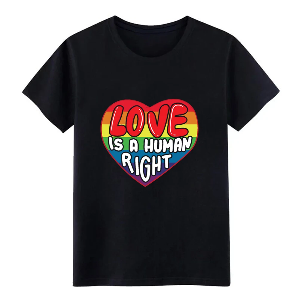 Мужская футболка Love Is A Human Right LGBTQ с коротким рукавом подарок на весну S