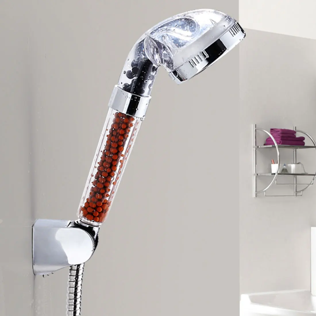 

Adjustable 3 Mode High Pressure Hand Shower Head Water Save handheld Bath Sprayers bathroom accessory 1pcs