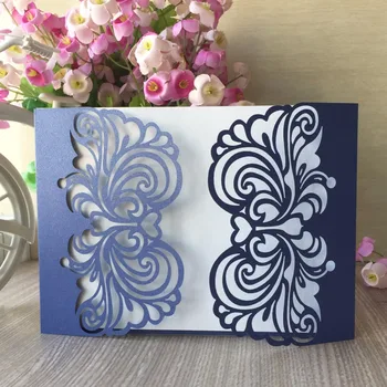 

20/pcs laser cut love heart flower hot sale wedding invitation card cheap wedding cards printing invitations RSVP cards bithday