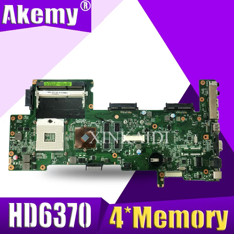 

XinKaidi K72JT Laptop motherboard for ASUS K72JR K72JT K72JU K72J K72 Test original mainboard HD6370 1GB 4*Memory