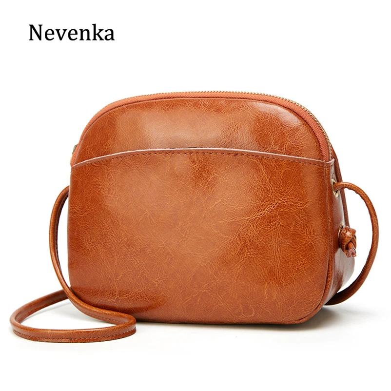 

Nevenka Mini Shoulder Bag Women Circular Crossbody Bags Female Leather Small Bag Ladies Bag Purses and Handbags for Women 2019
