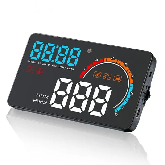 Универсальный автомобильный HUD Дисплей ускорения RPM MPH лобовое стекло проектор TD326