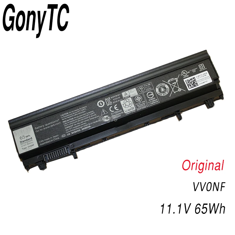 

GONYTC Original VV0NF Laptop Battery for DELL Latitude E5440 E5540 Series VJXMC N5YH9 0K8HC 7W6K0 FT6D9 11.1V 65WH Japanese Cell