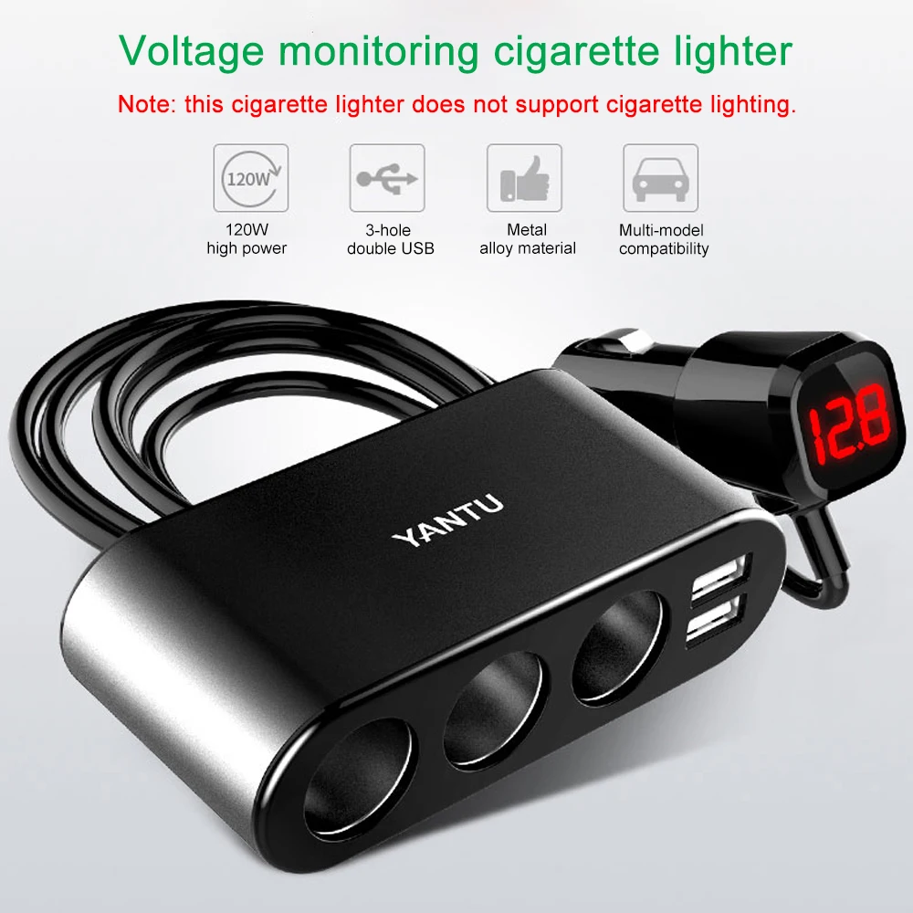 Автомобильный прикуриватель с двумя USB портами 5 В 3 1 А|Зажигалка| |