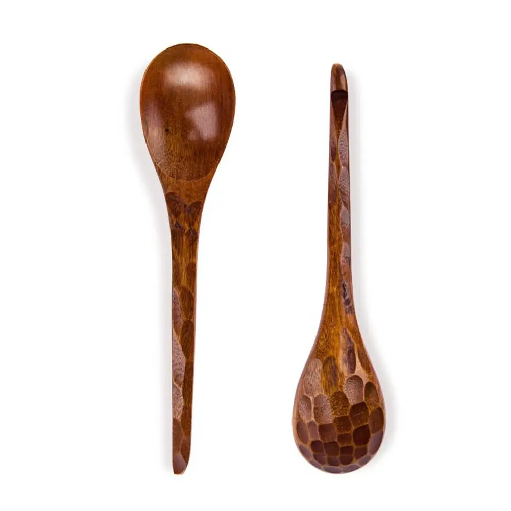 

Home Kitchen Dining Tool Tibetan Characteristic Creative High-Quality Hand Carved Tortoise Shell Pattern Nanmu Spoon