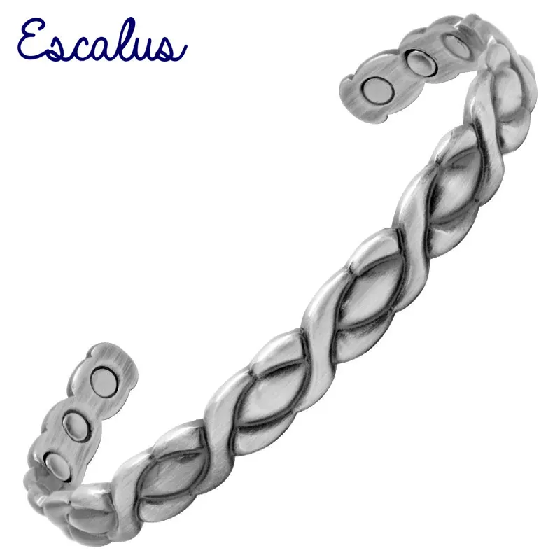 

Escalus 2019 New Elegant And Classy Magnetic Pure Copper Bracelet Ladies Health Fashion Jewelry For Pain Relief