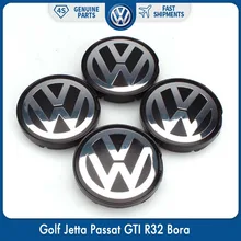 Centre de roue OEM avec emblème, 55mm, couvercle de moyeu pour VW Golf Jetta Passat GTI R32 Bora 6N0 601 171
