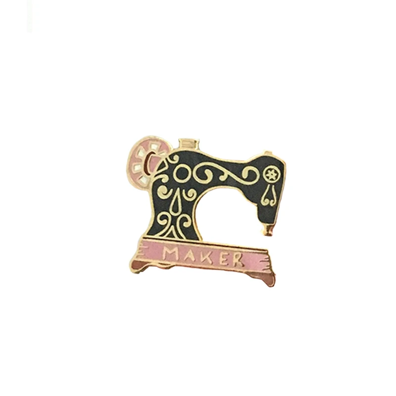 Ретро швейная машина pin maker брошь бижутерия швея подарок квилтер ремесло эмаль