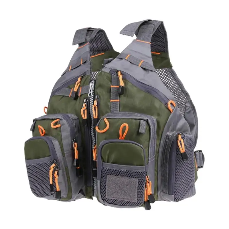 

Outdoor Sport Fishing Life Vest Men Breathable Swimming Life Jacket Safety Waistcoat Survival Utility Vest Colete Salva-Vidas