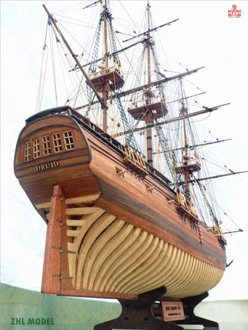 ZHL друид 1776 модель корабль дерево