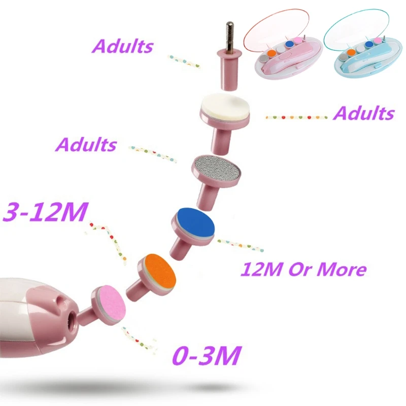 Одежда высшего качества электрическая Детские ногтей Триммер Маникюр Педикюр Clipper Cutter Ножницы Дети младенческой #330
