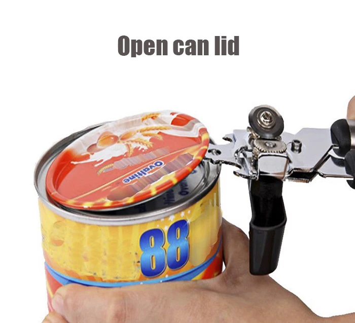 Высокосортная нержавеющая сталь multi-function can opener нож сильный консервированный с для открывания бутылки инструмент для кухни