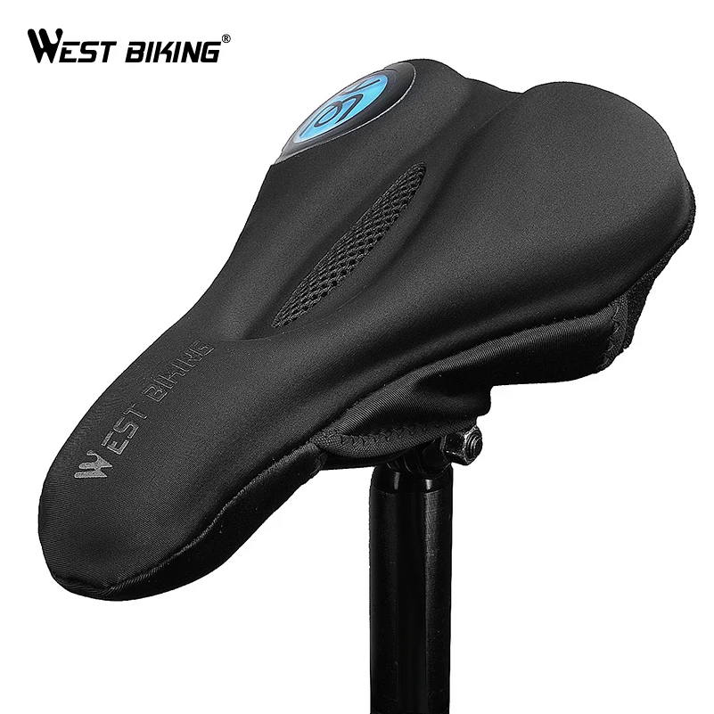 WEST BIKING седло для велосипеда силиконовые гели толстая губка дышащий мягкий чехол