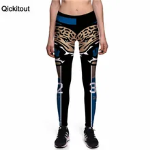 Qickitout леггинсы Мода года с рисунками 3D» и штаны с принтом с высокой талией, для фитнеса леггинсы одежда супер мягкий Прямая