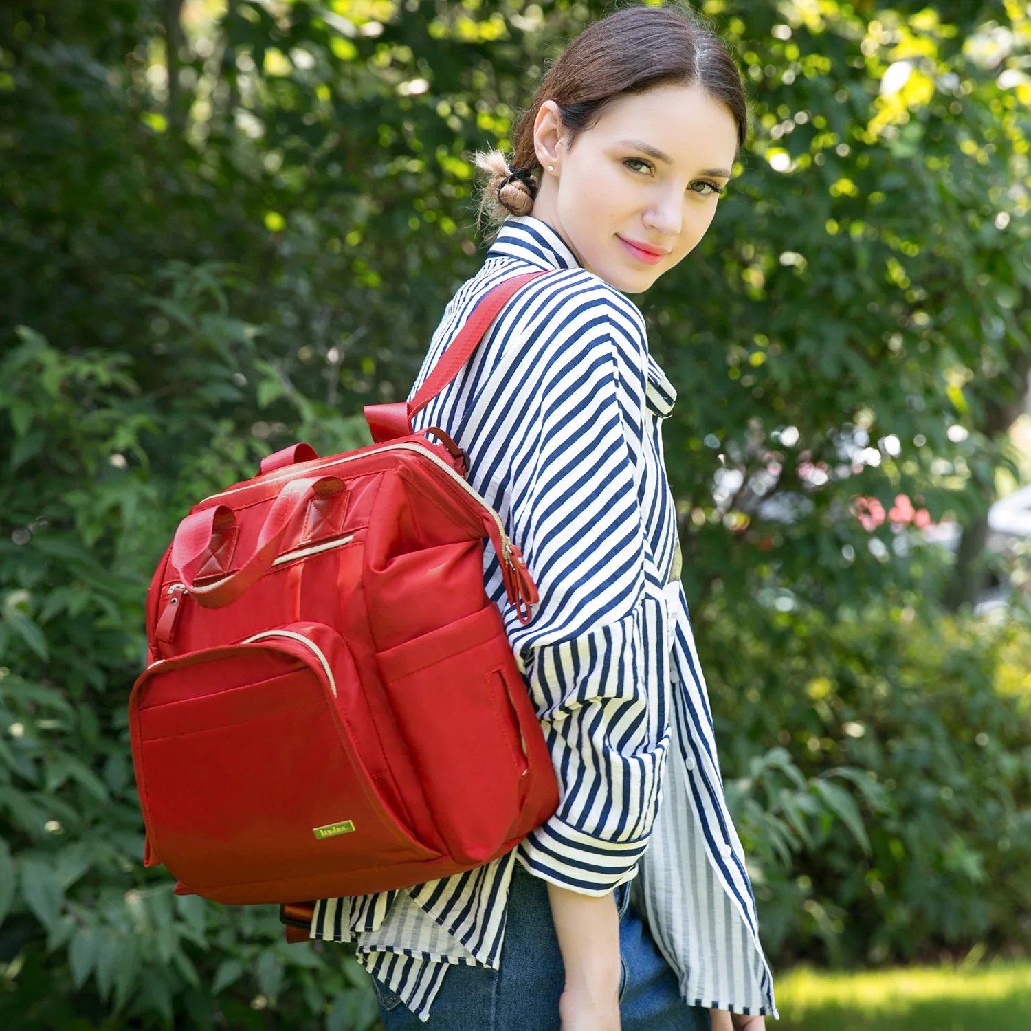 

Mommy Bags Multifunctional Large Capacity Double Shoulder Female Portable Fashion Babies Out Carrying Mother's Baby