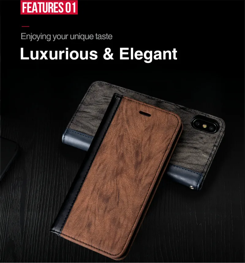 For iPhone X Case Luxury Fundas For iPhone XS X Copy PU Leather Cases For Apple 8 8plus 7 7plus 5.5 inch Coque Skin DropShipping (17)