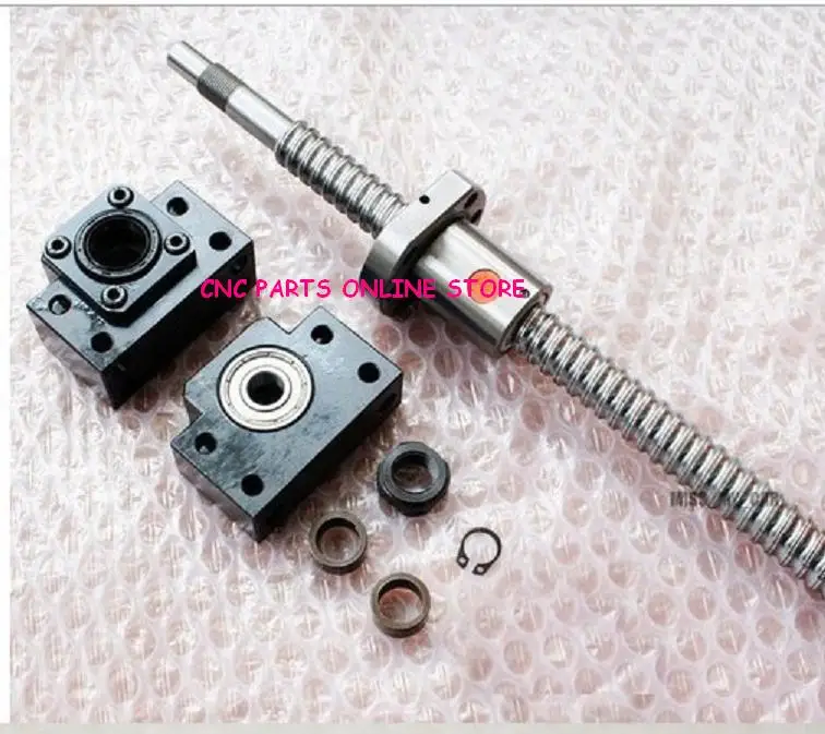 C7 SFU1605 Ballscrew L900mm Торцевая обработка + BK/BF12 Поддержка ЧПУ Запчасти|cnc parts|parts cncmachined