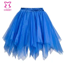 Burlesque/костюм на Хэллоуин; юбка для танцев; Многослойная сетчатая юбка с оборками; Женская юбка; faldas Mujer; асимметричная пачка; юбки для женщин