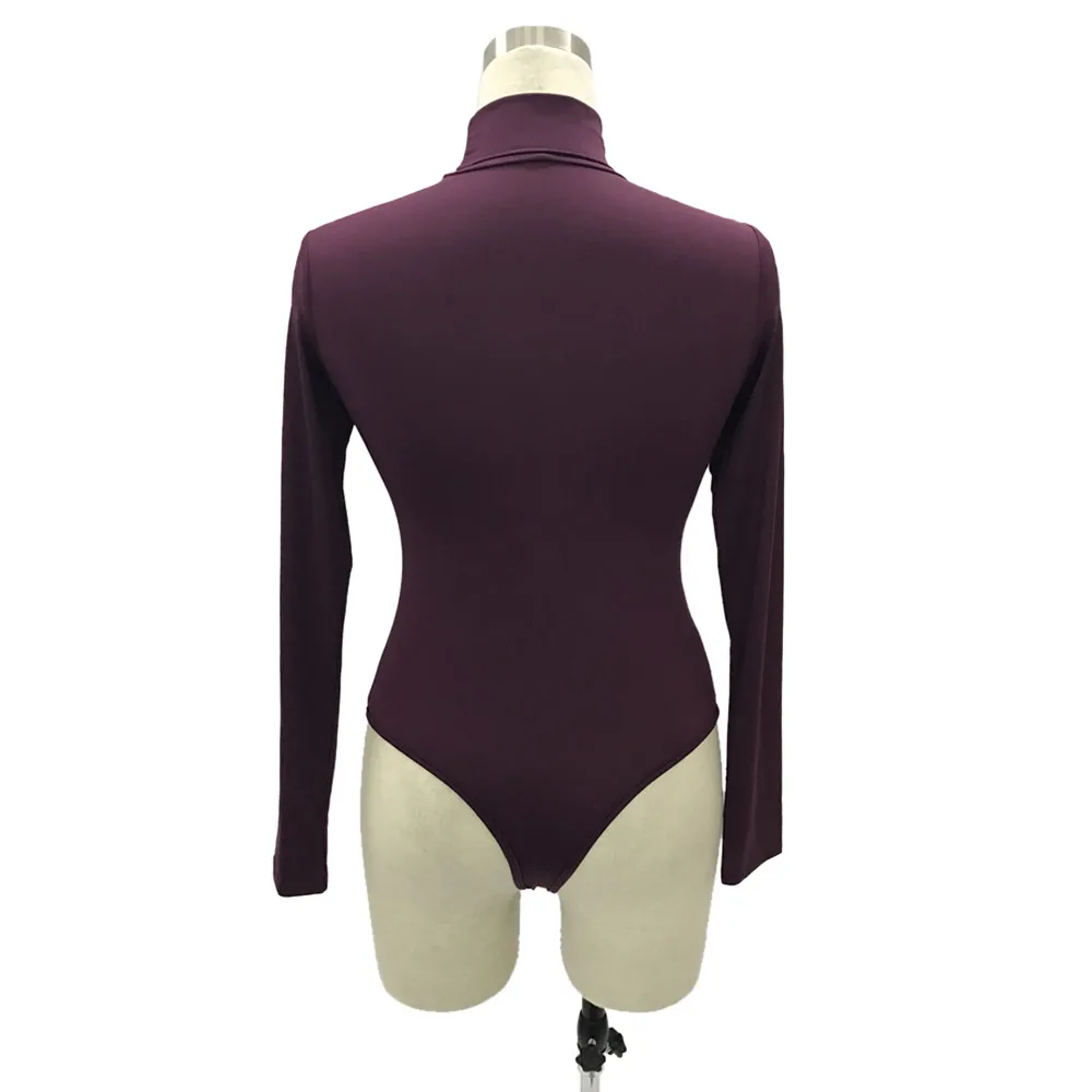 Turtle Neck Bodycon Bodysuit for Women 33 19274-4