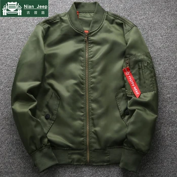

Brand Flying Jacket Men 2020 Spring Autumn Thin Clothing Long Sleeve Military Jackets Men's Coat with Ribbon chaquetas hombre