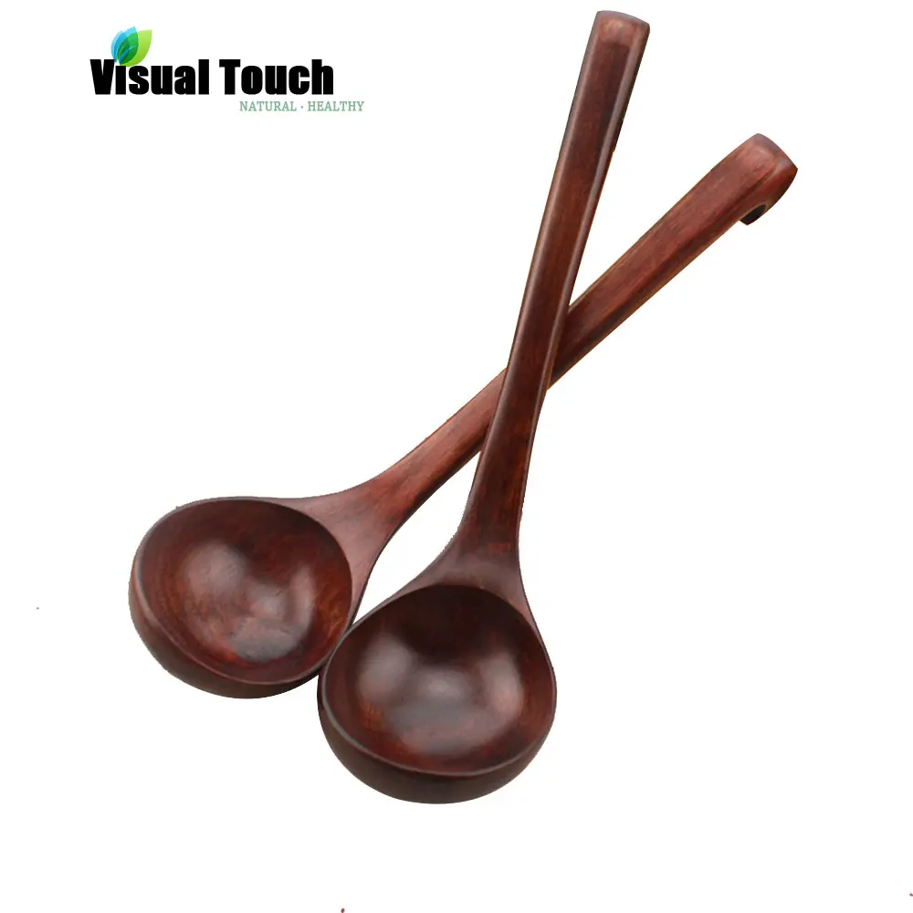 Visual Touch Handmade Crafted Japanese Style Long Handle Wood Wooden