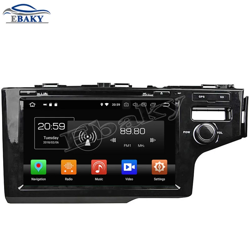 Best NaviTopia 9inch 4GB RAM 64GB ROM Octa Core Android 9.0 Car DVD Player For Honda 2014 FIT Right/Bluetooth/GPS 0