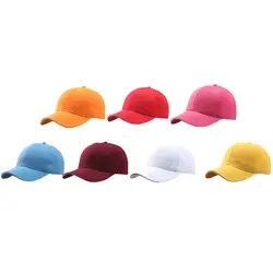 1 шт. для мужчин женщин простой изогнутые козырек от Солнца Бейсбол Кепки Шляпа Сплошной Цвет Мода регулируемый s 14 цвета подарки