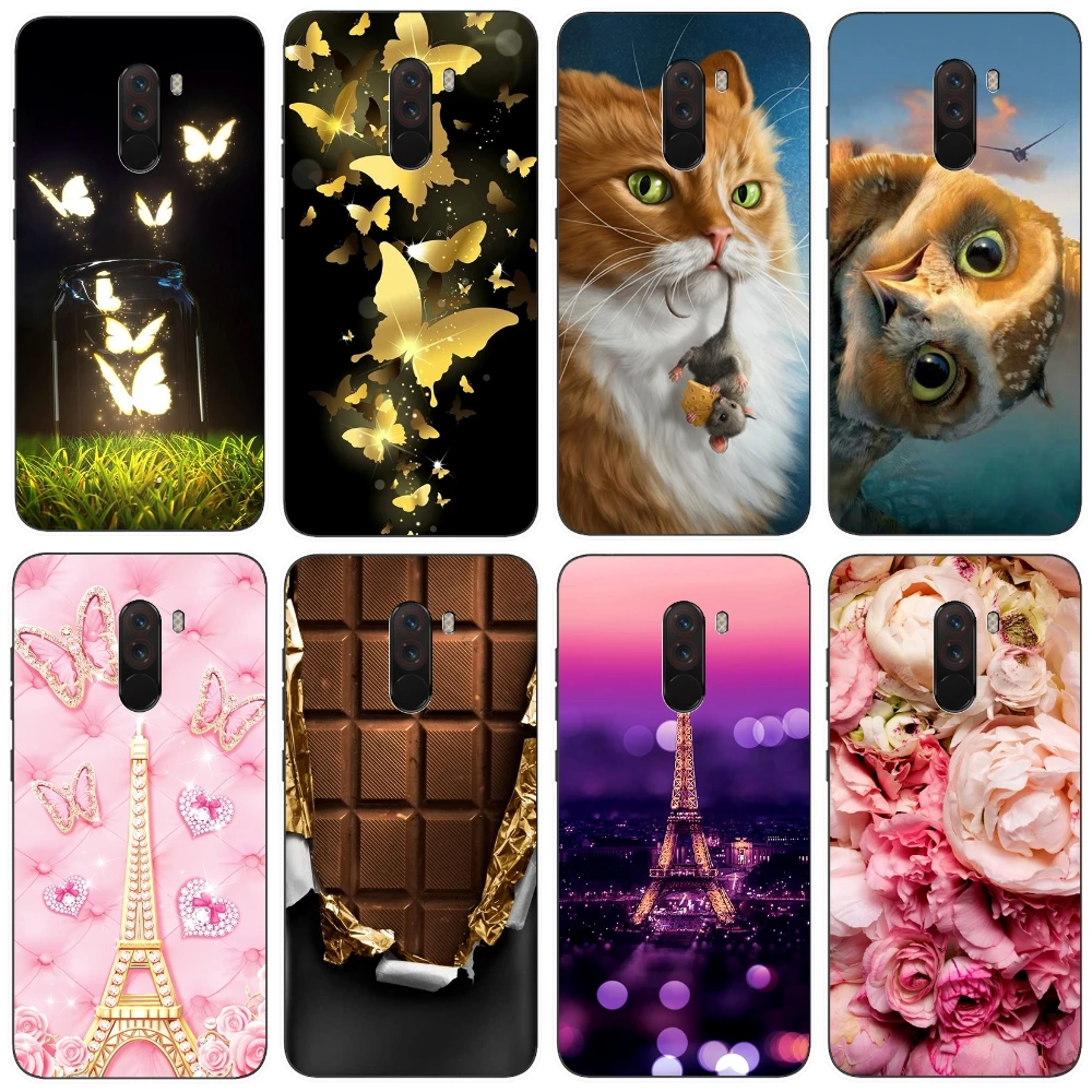 

Silicone Cover For Xiaomi Pocophone F1 Case 6.18' Printing Pattern Cute Phone Cases for Xiomi Pocophone F1 Poco F1 Fundas Coque