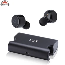 Okcsc X2T Беспроводной стерео невидимый Спорт Bluetooth наушники магнитный с микрофоном мини в ухо наушники для Xiaomi Phone 7