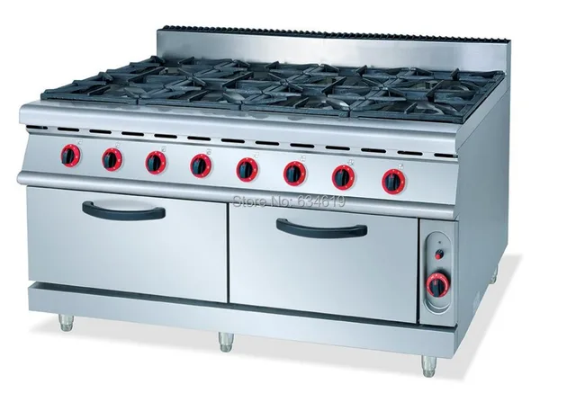 Aliexpress Commercial 8 Cookers Gas Kitchen Stove Food Commercial 8 Cookers Gas Kitchen Stove Food Cooking Propane Stainless Steel With