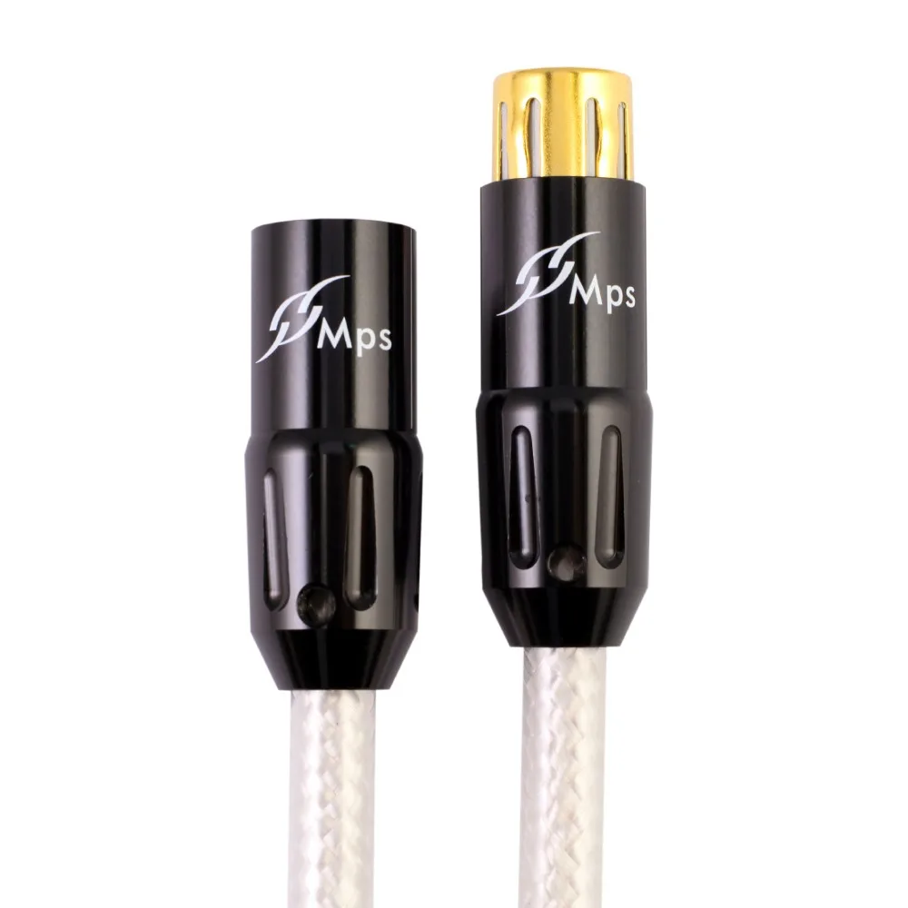 MPS M 8XLR HiFi 99 9997 OFC Silver Plated 24K Gold Plated 3Pin Plug XLR connector