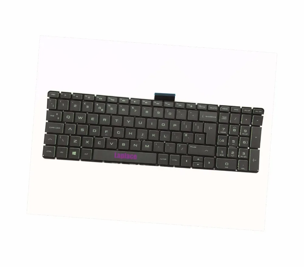 Новая зеленая клавиатура с подсветкой для HP Pavilion Gaming 15-ak000 15-ak100 15t-ak000