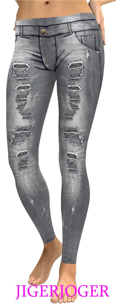 Faux denim legging (1)