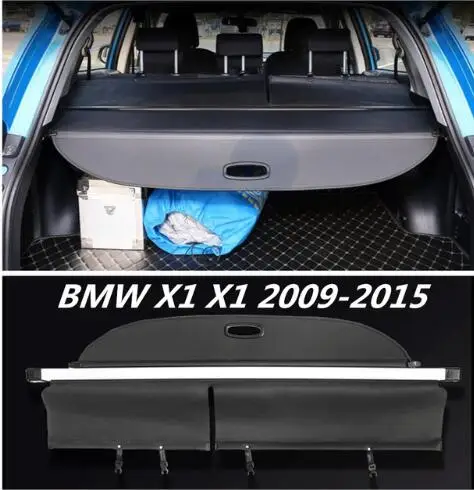 

High Qualit Car Rear Trunk Cargo Cover Security Shield Screen shade Fit For BMW X1 2009-2019 ( black, beige)