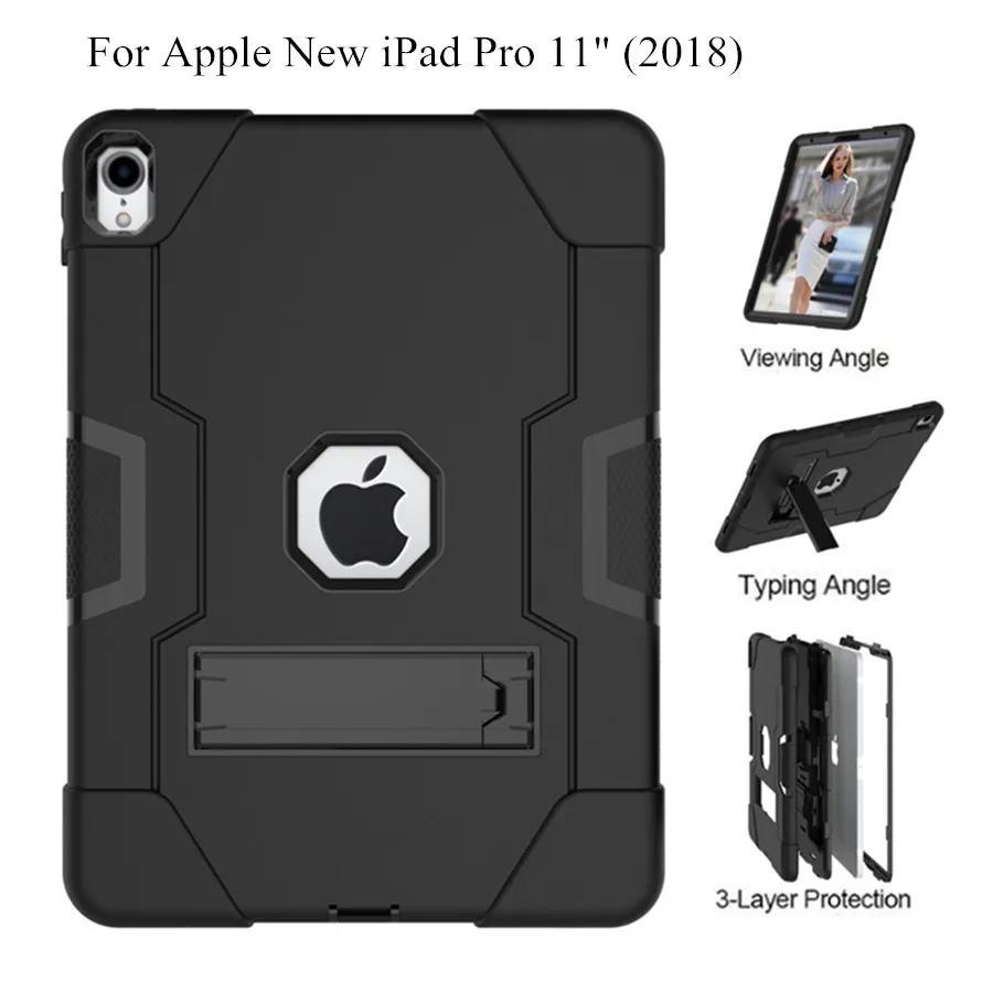 For iPad Pro 11 Case Rugged Shockproof Heavy Duty Hybrid 3 Layer Armor