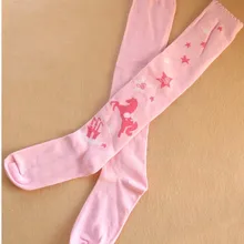 Королевская принцесса, милые Лолита, чулки HARAJUKU, мягкие, amo, розовые, уплотненные, хлопок, до колена, в винтажном стиле, троянская лошадь и звезды