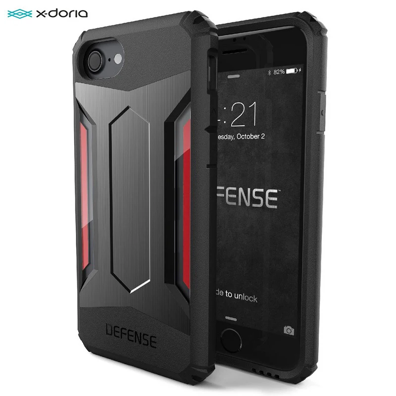 

X-Doria Defense Gear Case For iPhone 7/7 Plus Cover Multi-Layer Thin Lightweight Military Drop Tested Coque For iPhone 7/7 Plus