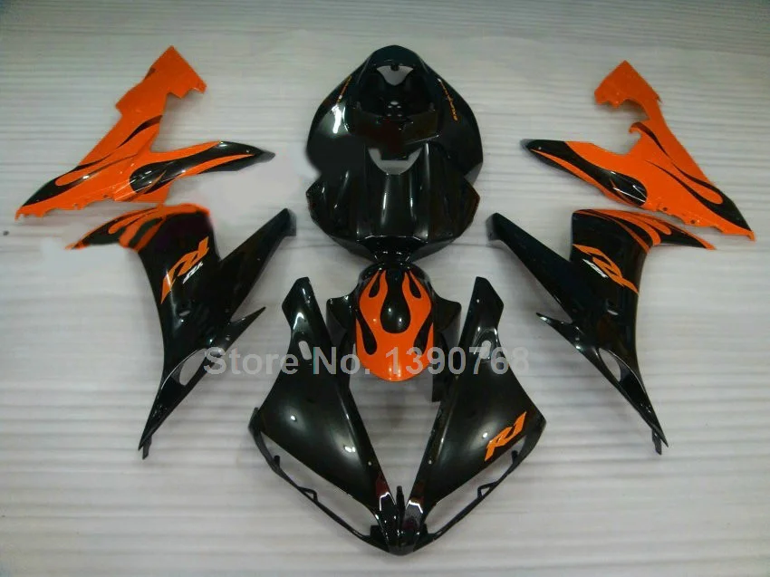 

New motorcycle fairing kit for Yamaha injection red black YZF R1 2004 2005 2006 fairings set YZFR1 04 05 06 NV87