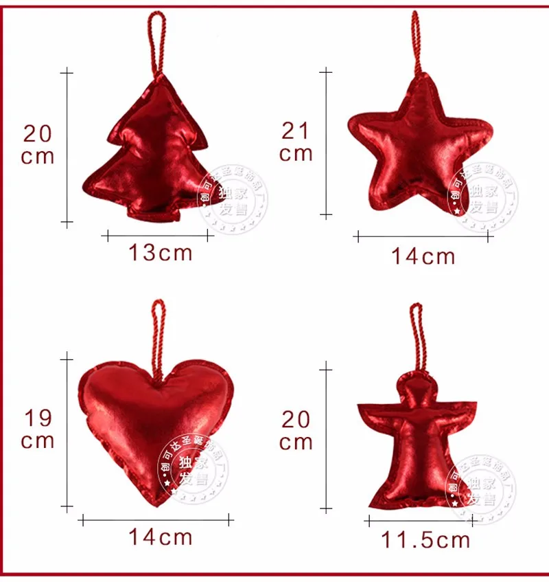 1 шт., милые украшения для рождественской елки, Красные Подвески, праздничные подвески для детей и взрослых, вечерние украшения Martet